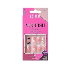 Kiss Voguish Fantasy Halloween Nails Black and White
Med Coffin Shape
28ct
